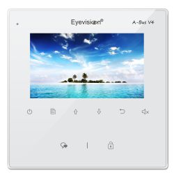 2 Wire Video Intercom Monitor with Touch Sensitive Buttons